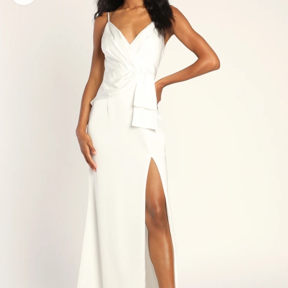 Elegant White Evening Dress
